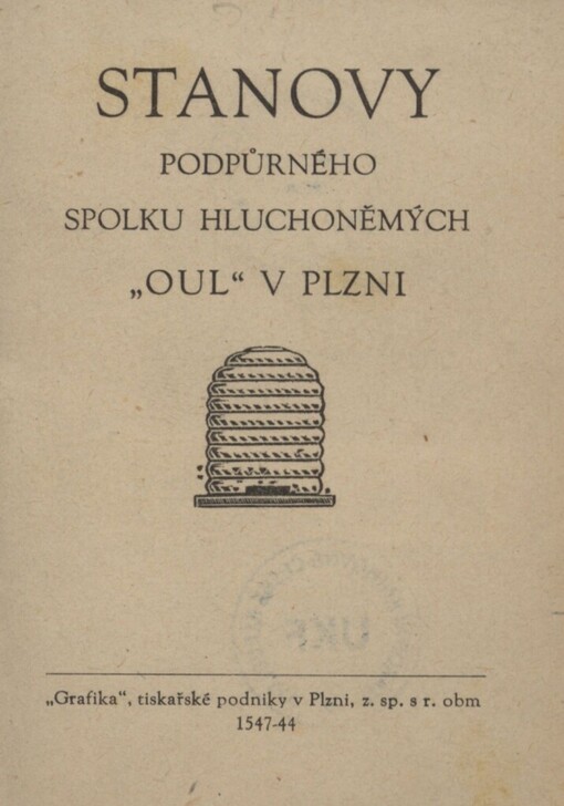 Stanovy Podpůrného spolku hluchoněmých 