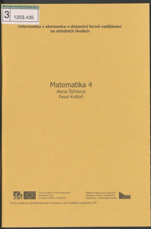 Matematika IV