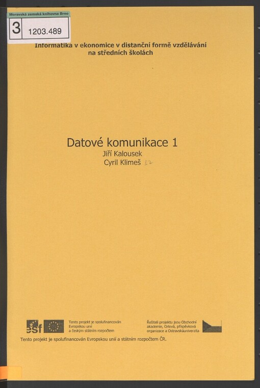 Datové komunikace 1