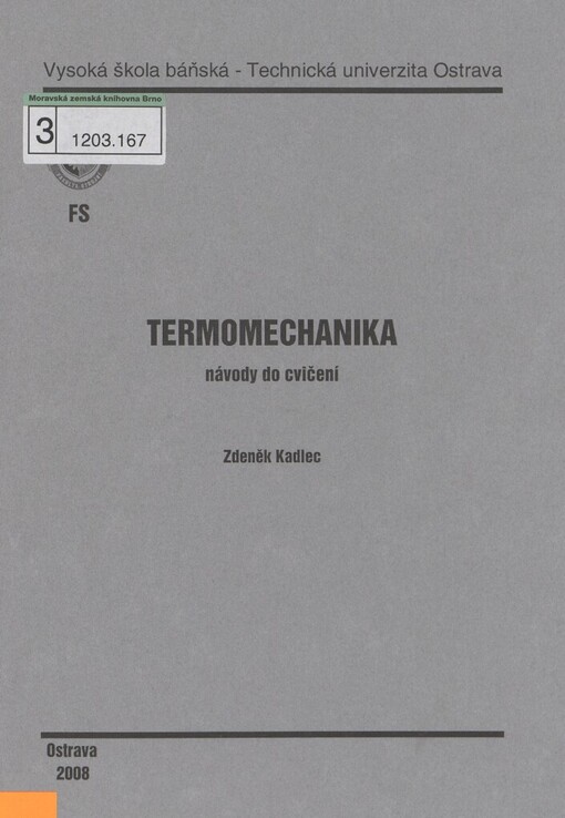 Termomechanika: návody do cvičení