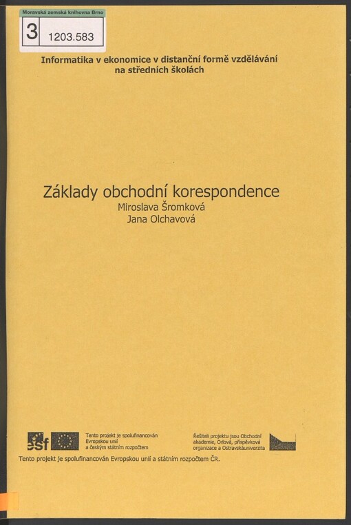 Základy obchodní korespondence
