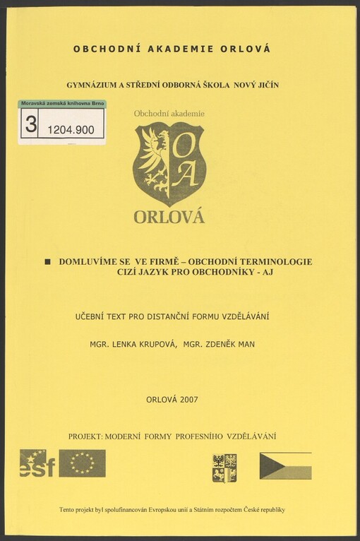 Domluvíme se ve firmě - obchodní terminologie: cizí jazyk pro obchodníky - AJ