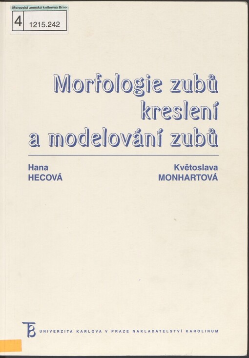 Morfologie zubů, kreslení a modelování zubů