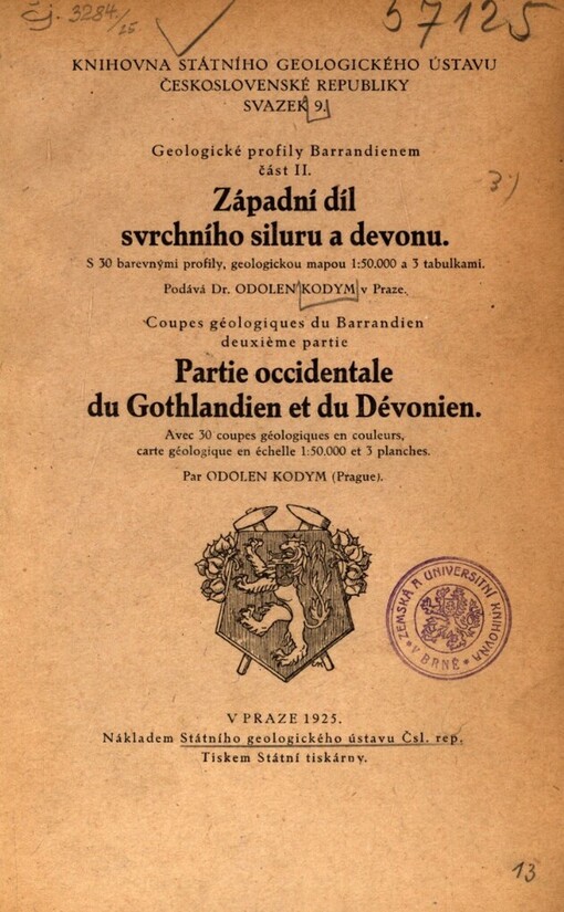 Geologické profily Barrandienem