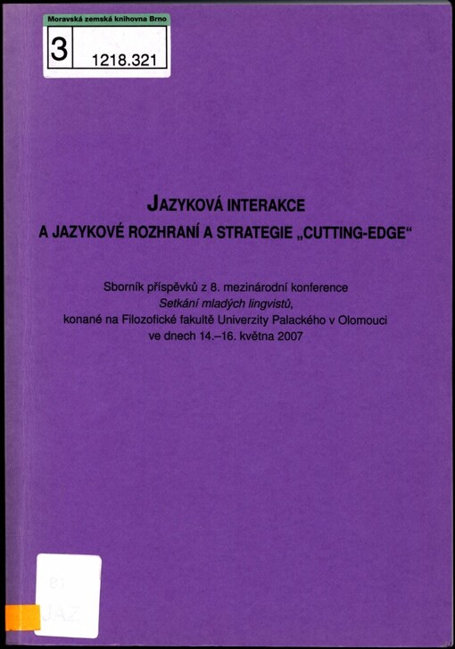 Jazyková interakce a jazykové rozhraní a strategie 
