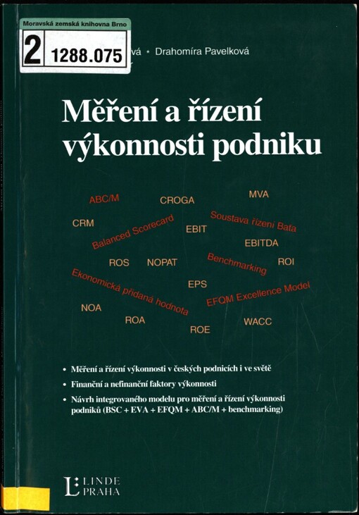 Měření a řízení výkonnosti podniku