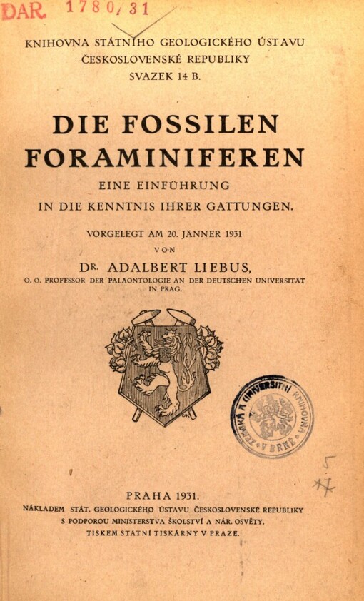 fossilen Foraminiferen: Eine Einführung in die Kenntnis ihrer Gattungen