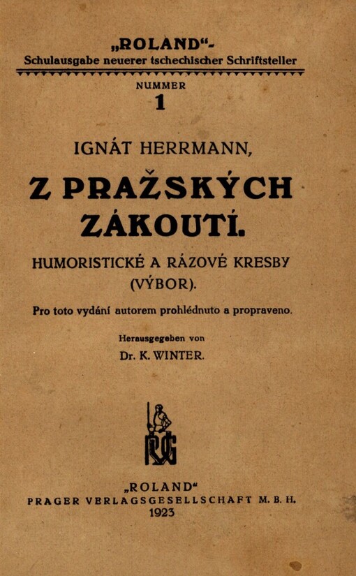 Z pražských zákoutí: humoristické a rázové kresby : [výbor]