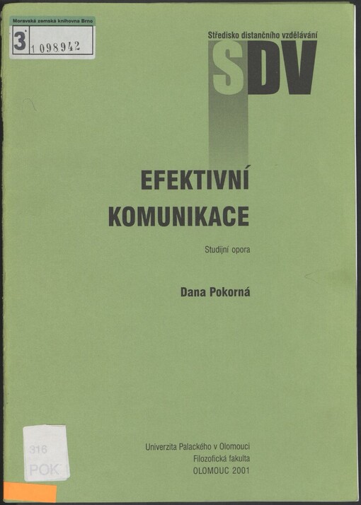 Efektivní komunikace: studijní opora
