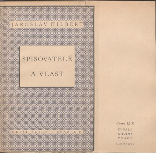 Spisovatelé a vlast: [Literární stati]