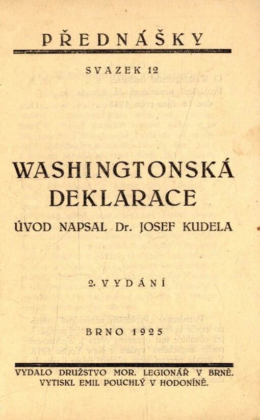 Washingtonská deklarace