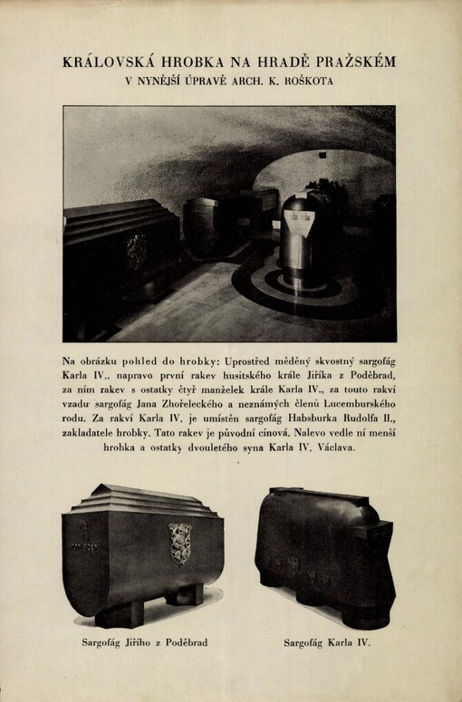 Královská hrobka v chrámě sv. Víta na hradě pražském