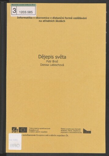 Dějepis světa: učební text pro distanční formu vzdělávání