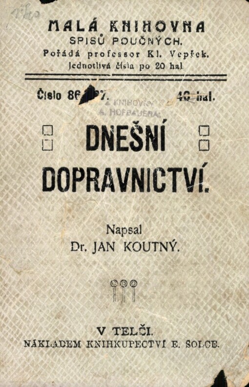 Dnešní dopravnictví