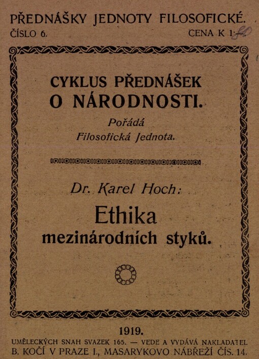 Ethika mezinárodních styků