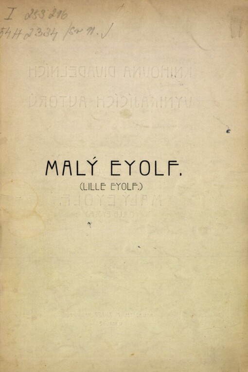 Malý Eyolf :hra o 3 dějstvích