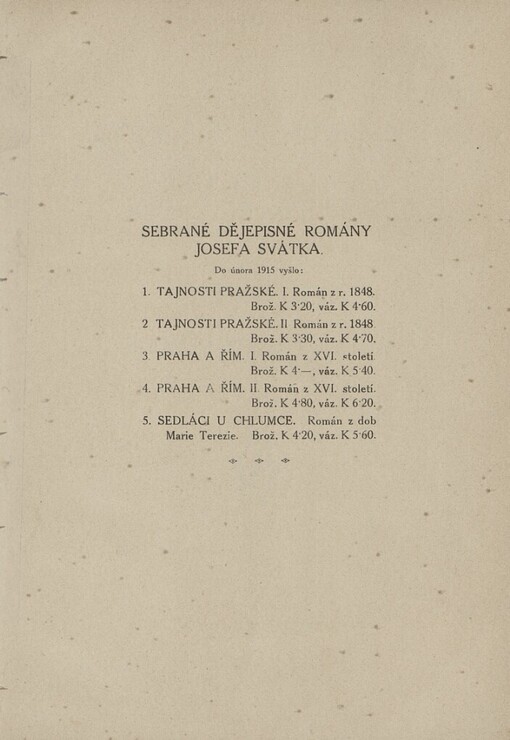 Sedláci u Chlumce :román z dob Marie Terezie