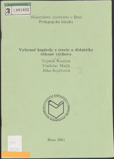 Vybrané kapitoly z teorie a didaktiky tělesné výchovy