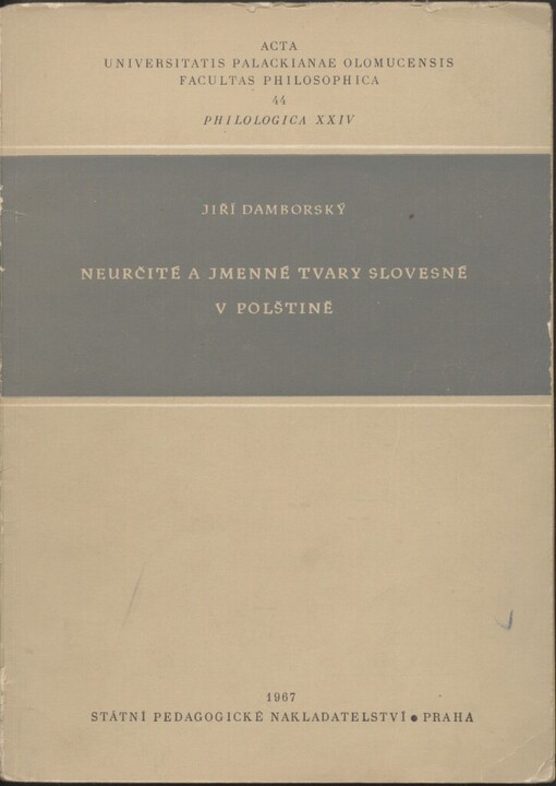 Neurčité a jmenné tvary slovesné v polštině