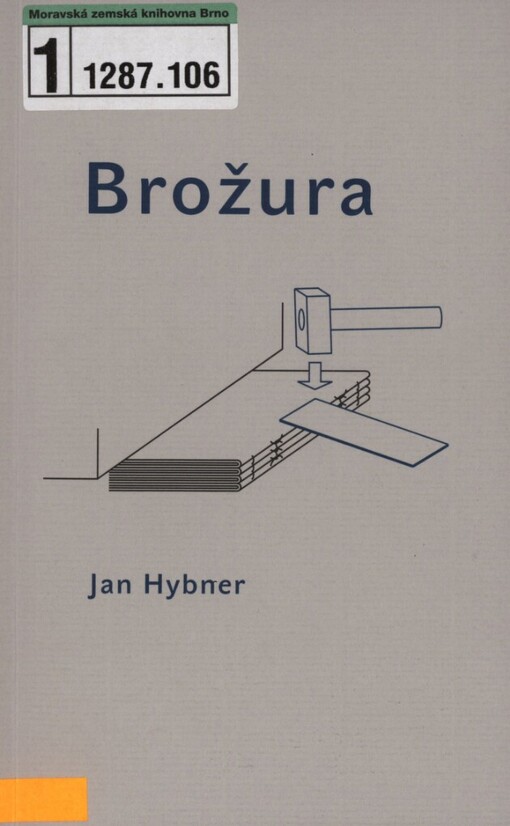Brožura: teorie knižní vazby pro studenty VŠUP