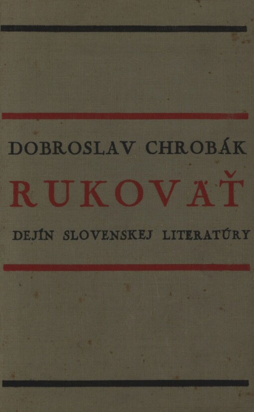 Rukoväť dejín slovenskej literatúry