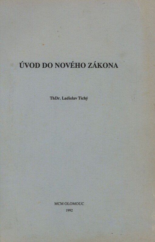 Úvod do Nového zákona