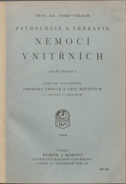 Pathologie a therapie nemocí vnitřních