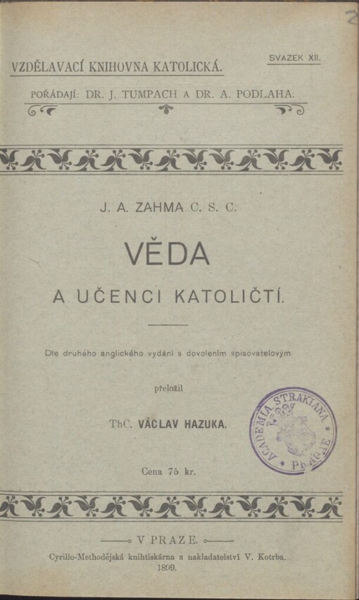 Věda a učenci katoličtí