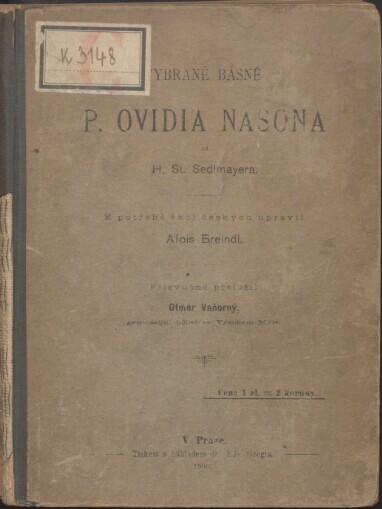 Vybrané básně P. Ovidia Nasona od H. St. Sedlmayera