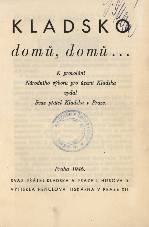 Kladsko domů, domů