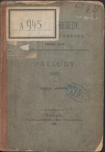 Přeludy: báseň od Karla Legera