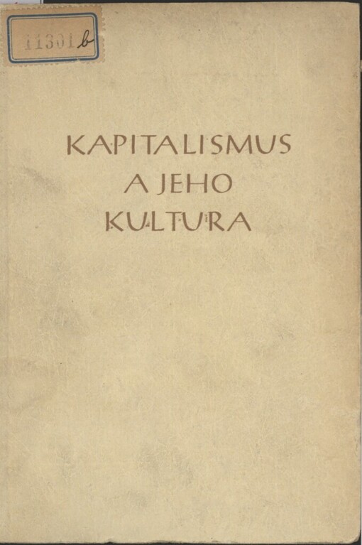 Kapitalismus a jeho kultura