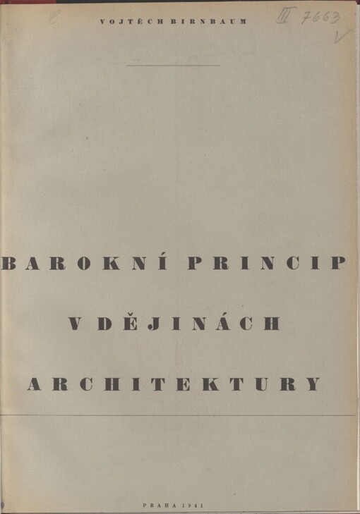 Barokní princip v dějinách architektury