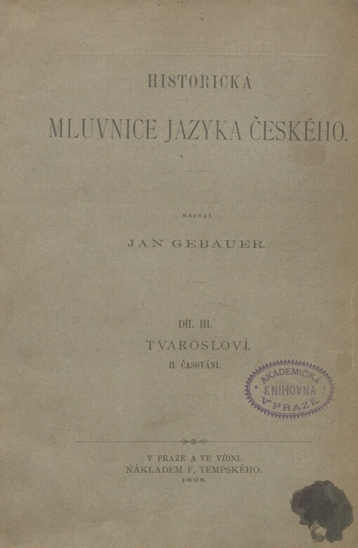 Historická mluvnice jazyka českého