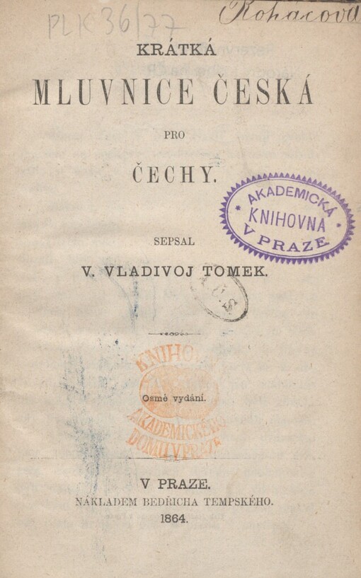 Krátká mluvnice česká pro Čechy