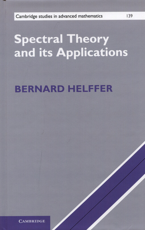 Spectral theory and its applications