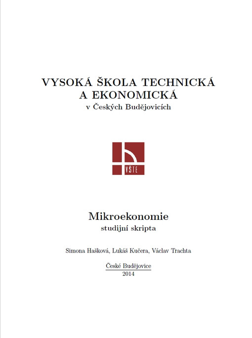 Mikroekonomie: studijní skripta