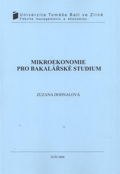 Mikroekonomie pro bakalářské studium