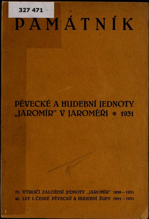 Památník Pěvecké a hudební jednoty 