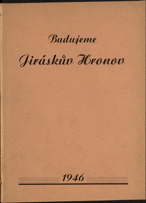 Budujeme Jiráskův Hronov