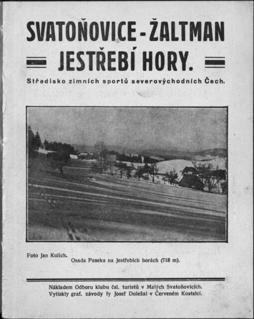 Svatoňovice, Žaltman, Jestřebí hory