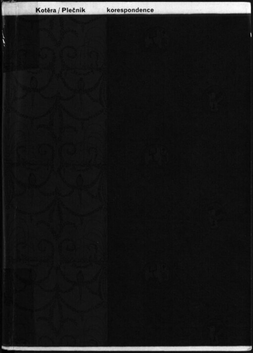 Kotěra - Plečník: korespondence