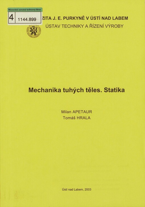 Mechanika tuhých těles: Statika