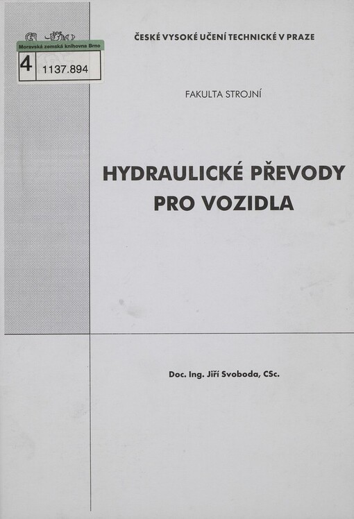 Hydraulické převody pro vozidla