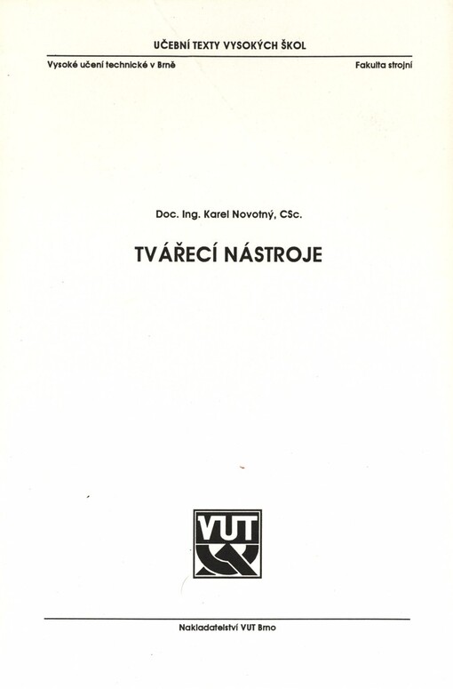 Tvářecí nástroje