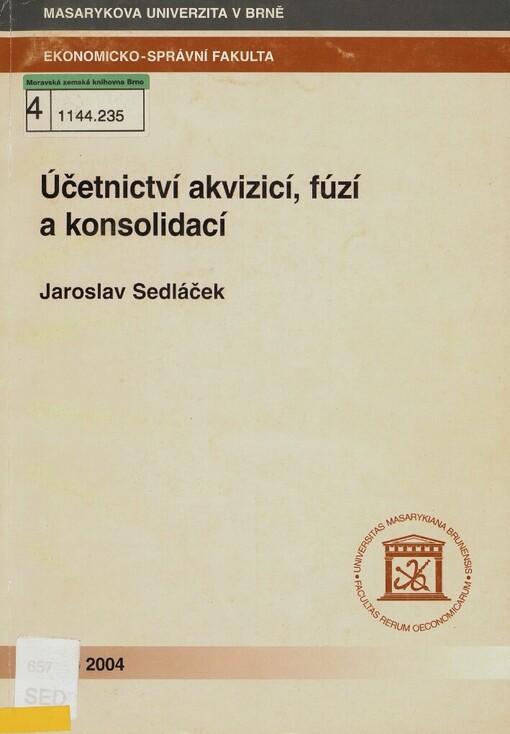 Účetnictví akvizicí, fúzí a konsolidací
