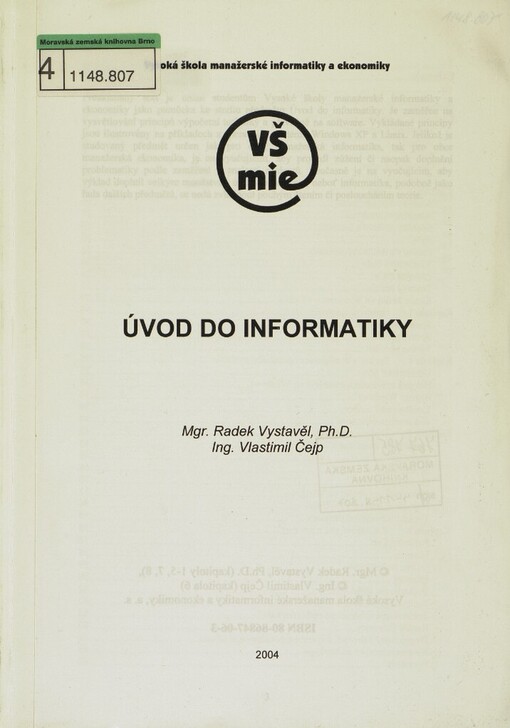 Úvod do informatiky