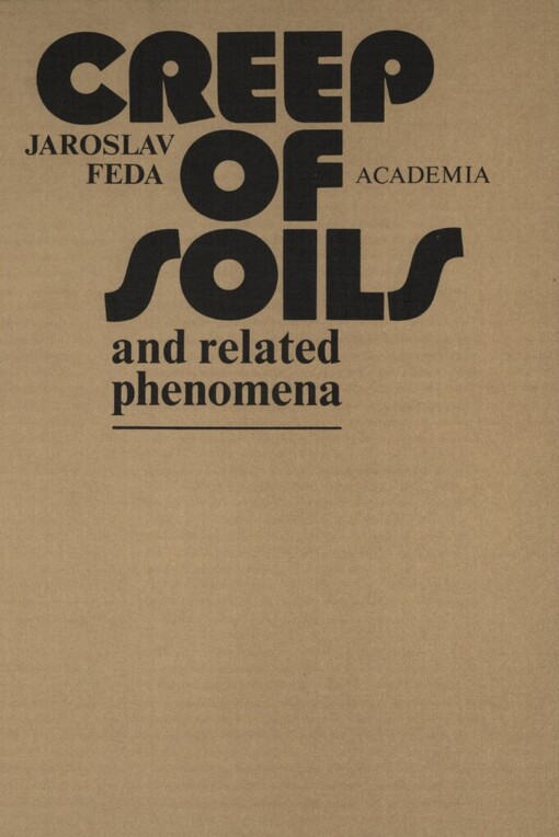 Creep of soils and related phenomena