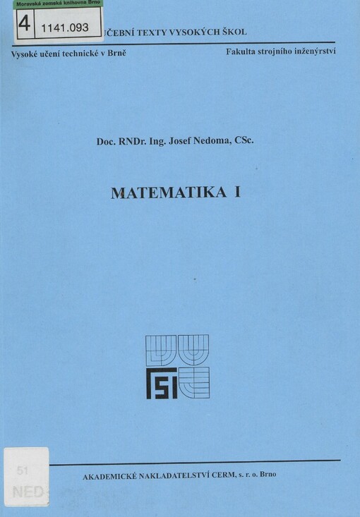 Matematika I
