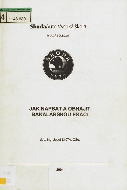 Jak napsat a obhájit bakalářskou práci